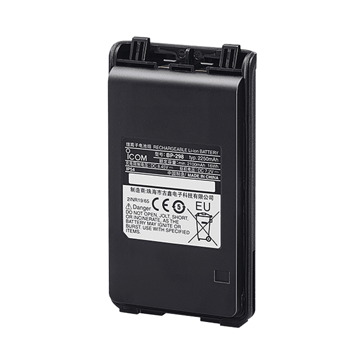 ICOM BP-298 Batería Li-Ion 2250 mAh para IC-F3003 IC-F4003 IC-V86 Precio con iva incluido 1
