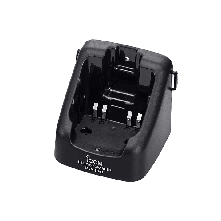ICOM BC-190 Cuna de carga con transformador BC-123SE para baterías BP-227  ICF50, ICF50V y ICF60, ICF60V, ICM88, ICV85 Precio con iva incluido