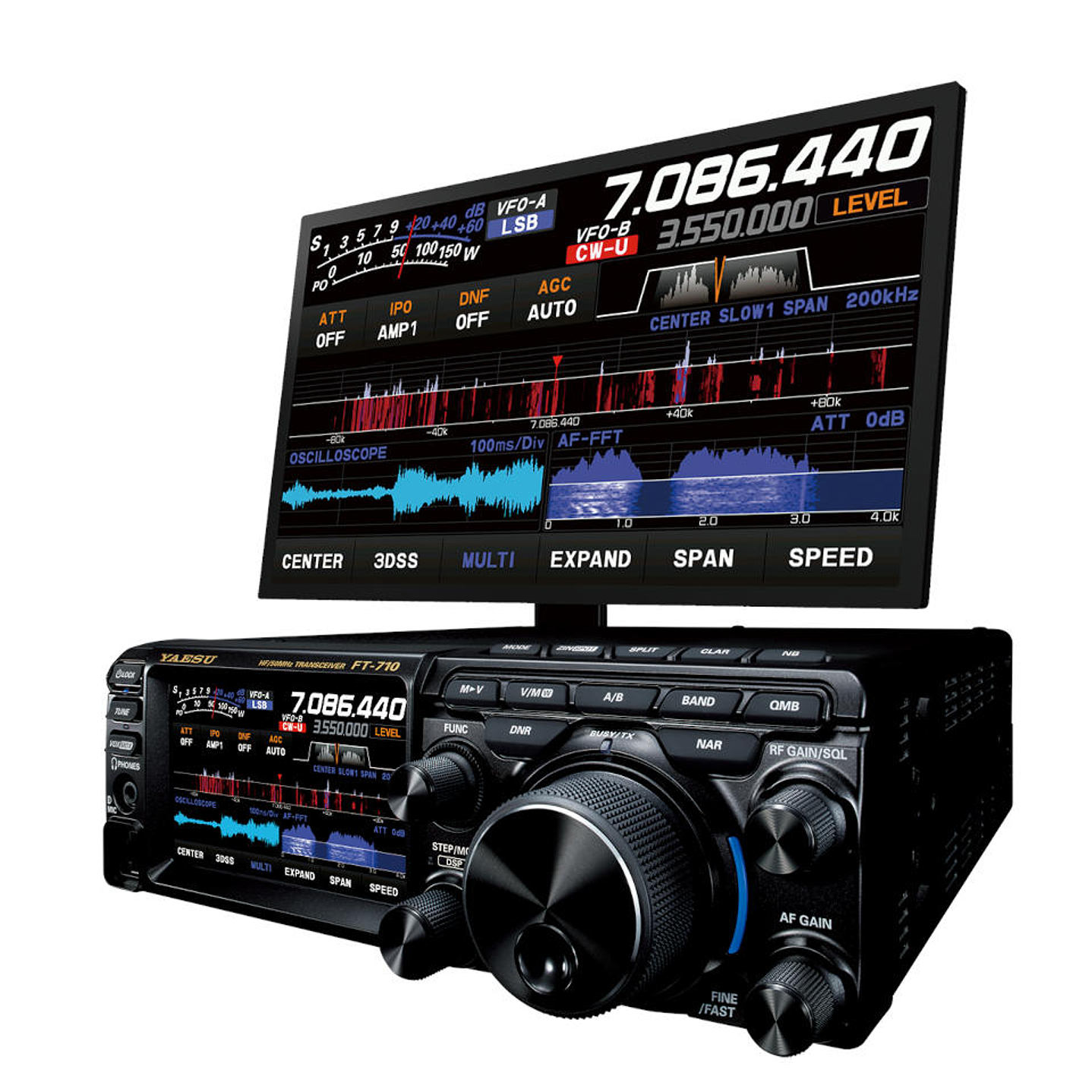 Yaesu FT-710 Field Radio HF/50MHz, 100 W, incluye kit de correa de transporte (A pedido por importación) Precio con iva incluido 1