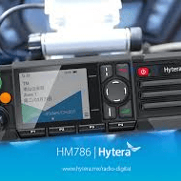 Hytera HM786L VHF 136-174 MHz 1024CH DMR Tier II y Analogico 25W Radio móvil incluye micrófono parlante remoto y montaje para el vehículo Precio con iva incluido 2