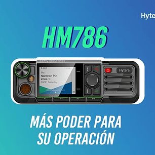 Hytera HM786L UHF3 350~470MHz 1024CH DMR Tier II y Analogico 25W Radio móvil digital con GPS Bluetooth de alta calidad y rendimiento! Precio con iva incluido