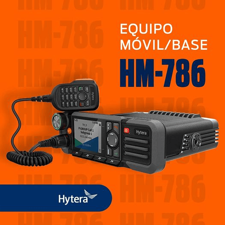 Hytera HM786H UHF3 350~470MHz 1024CH DMR Tier II y Analogico 45W Radio móvil con Bluetooth GPS Precio con iva incluido 17