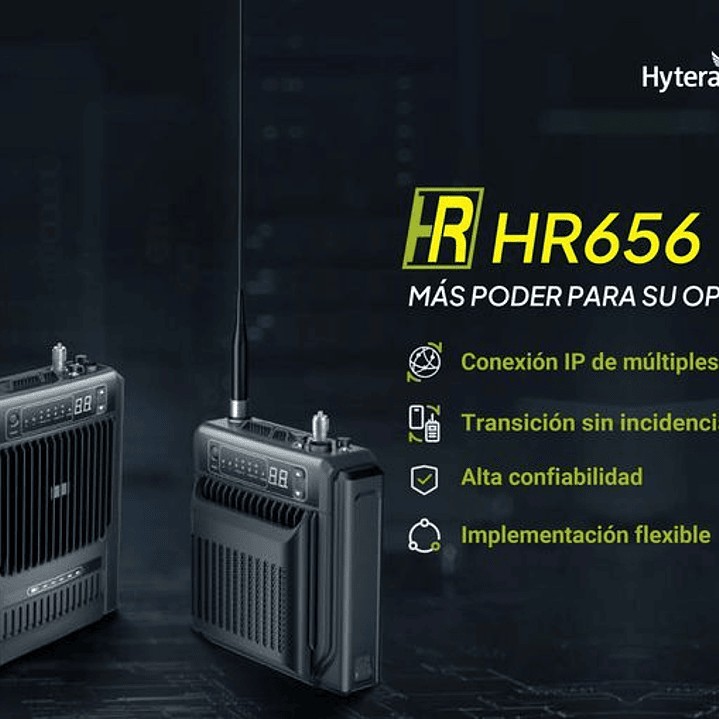 Hytera HR656 VHF 136 - 174 MHz 1024CH DMR Tier II 10W Repetidor Digital DMR Tier II y Analogico profesional móvil para mochila (solo repetidor) Precio con iva incluido 19