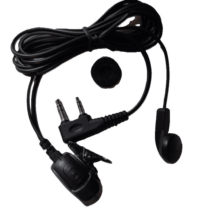 Genérico E1326K4 Audífono de 1 cable de 1160mm con PTT de Solapa para Kenwood Wouxun WLN Wings INRICO Precio con iva incluido