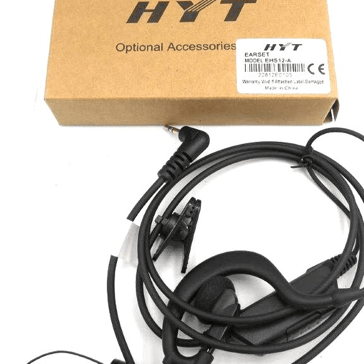 Hytera EHS12-A Auricular con micrófono en línea HYT Estilo C con PTT para TC320 Precio con iva incluido 15