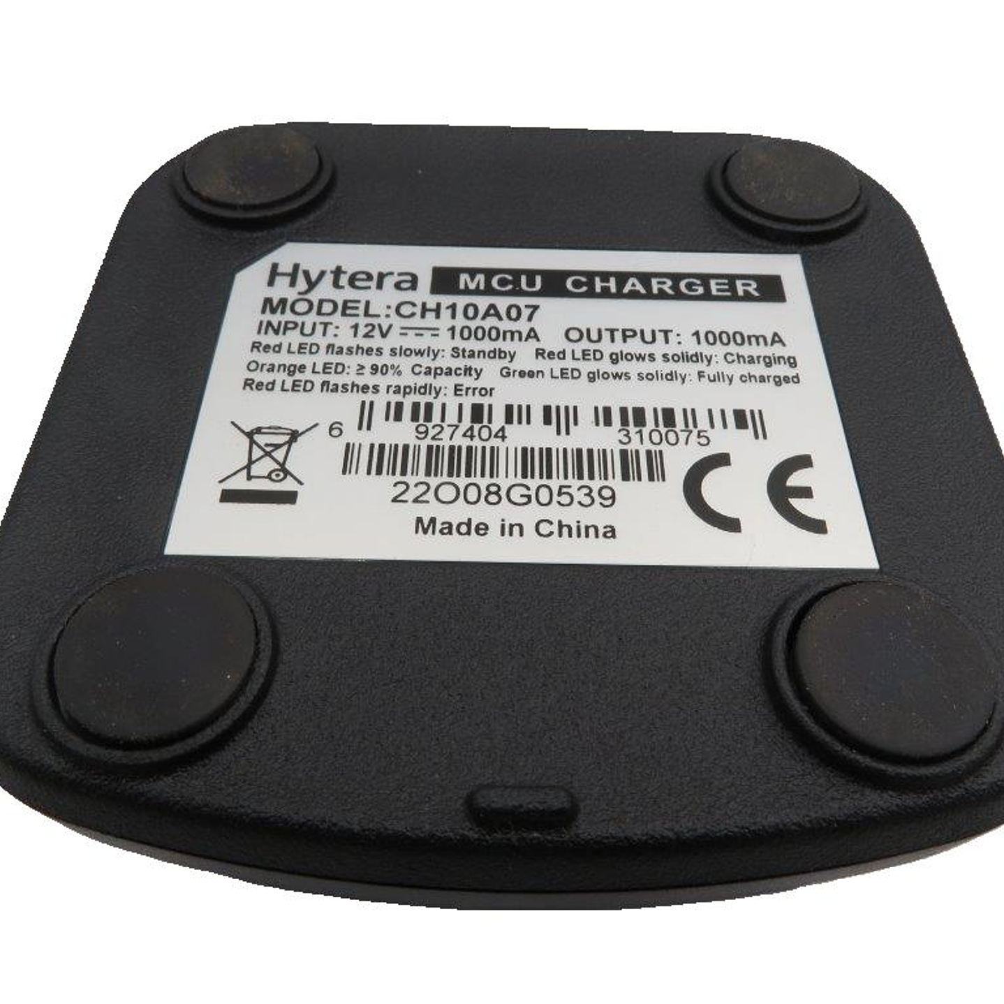 Hytera CH10A07+PS1044 Kit Cargador de escritorio con transformador con enchufe UE para BP5 PD4 PD5 PD6 PD7 PD9 Precio con iva incluido 5