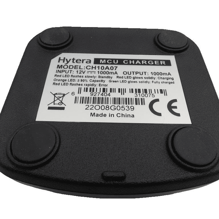Hytera CH10A07+PS1044 Kit Cargador de escritorio con transformador con enchufe UE para BP5 PD4 PD5 PD6 PD7 PD9 Precio con iva incluido 5