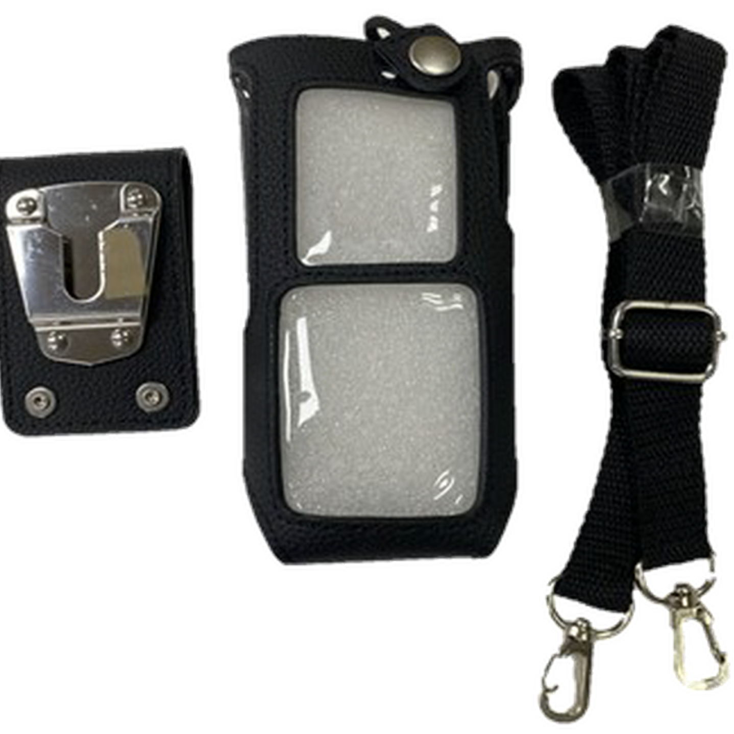 Hytera LCY025 Estuche de transporte de cuero negro adecuado para HP786, HP706 cuando se utiliza con batería estándar Precio con iva incluido