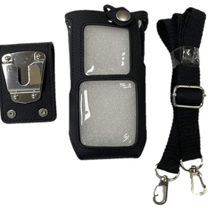 Hytera LCY025 Estuche de transporte de cuero negro adecuado para HP786, HP706 cuando se utiliza con batería estándar Precio con iva incluido