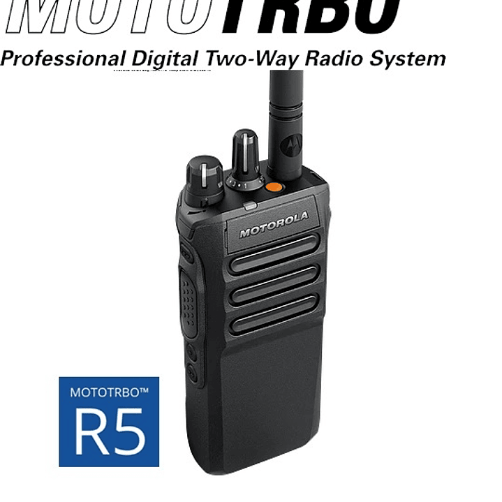 Motorola R5 UHF1-2 400-527 MHz 64CH MOTOTRBO™ 4W Radio portatil Digital DMR Tier II y Analogico NKP sin pantalla Precio con iva incluido 1