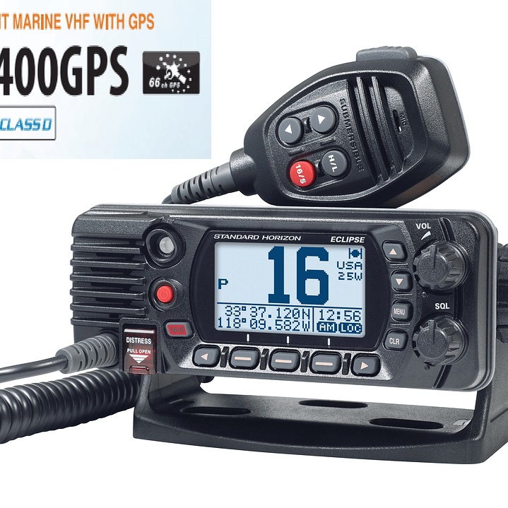 Standard Horizon GX-1400GPS ultra compacto, norma ITU-R M493-13, NMEA0183 Clase D DSC (llamada selectiva digital), E2O fácil de utilizar, IPX8, NOAA con alerta meteorológica Precio con iva incluido 2