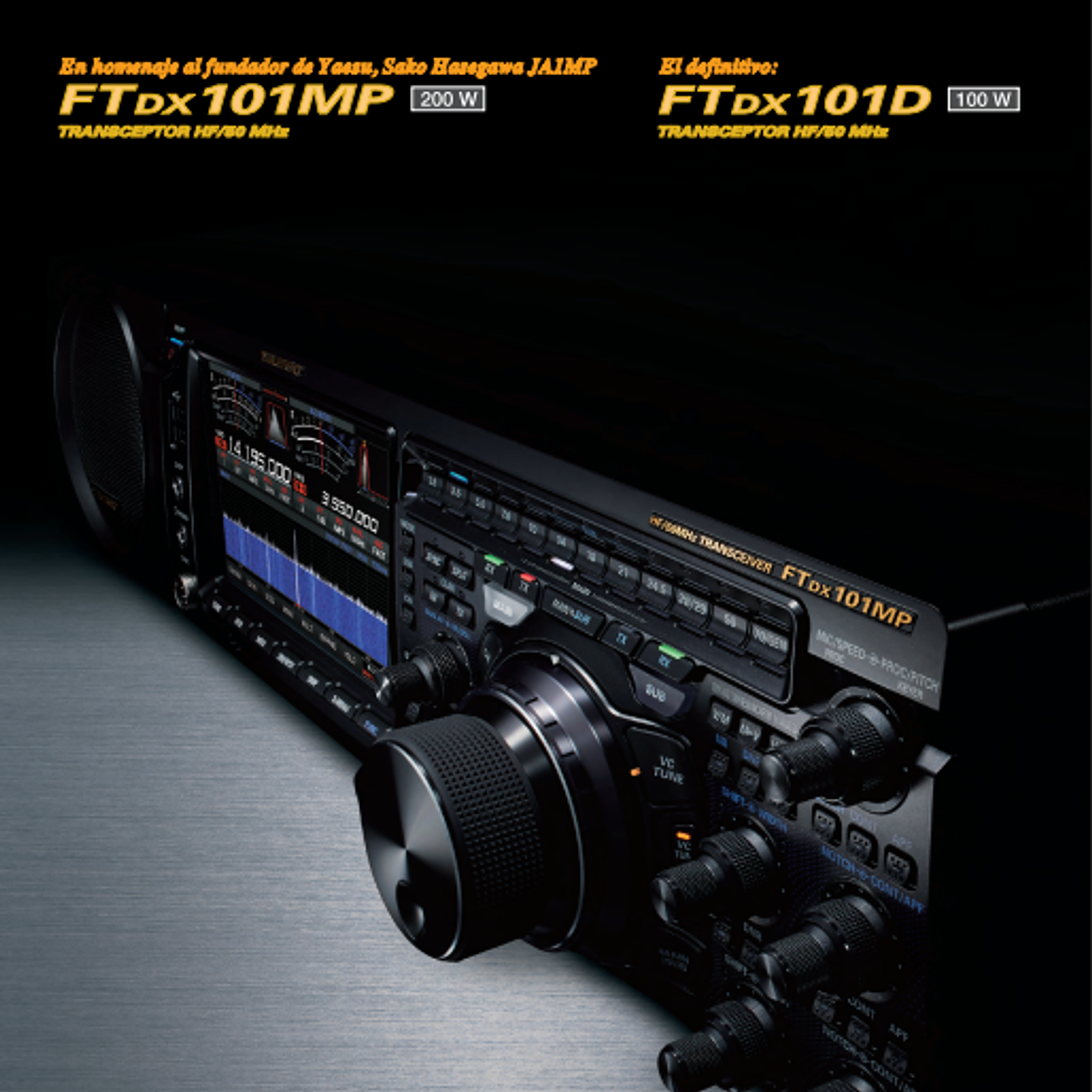 Yaesu FT-DX101D Radio base HF 100W 30 kHz a 75 MHz CW, AM, SSB, FM, RTTY, PSK Pantalla color con visualización del espectro y diagrama de cascada (A pedido) Precio con iva  26