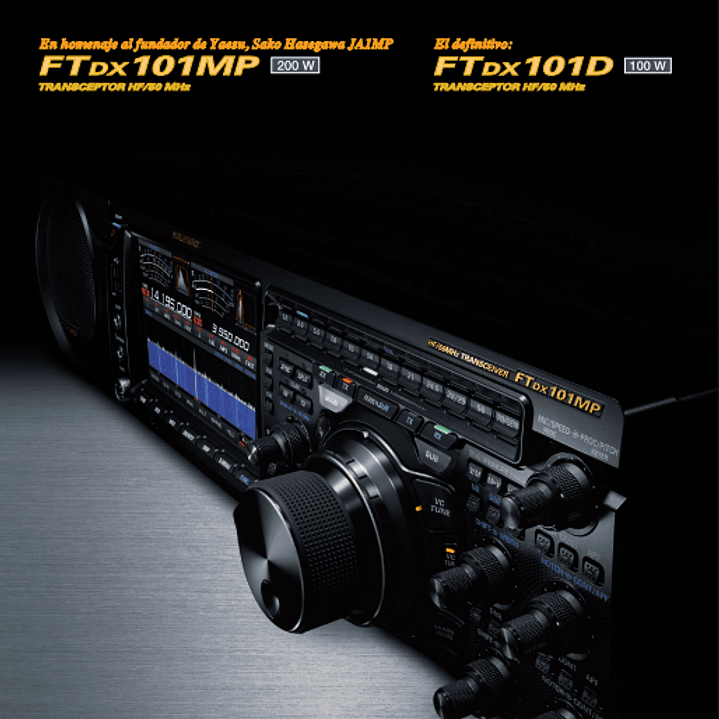 Yaesu FT-DX101D Radio base HF 100W 30 kHz a 75 MHz CW, AM, SSB, FM, RTTY, PSK Pantalla color con visualización del espectro y diagrama de cascada (A pedido) Precio con iva  26