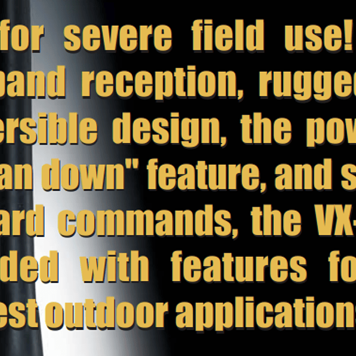 Yaesu VX-6R 144/222/430 MHz 5W Radio dual band VHF UHF IPX7 