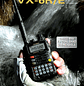 Yaesu VX-6R 144/222/430 MHz 5W Radio dual band VHF UHF IPX7 