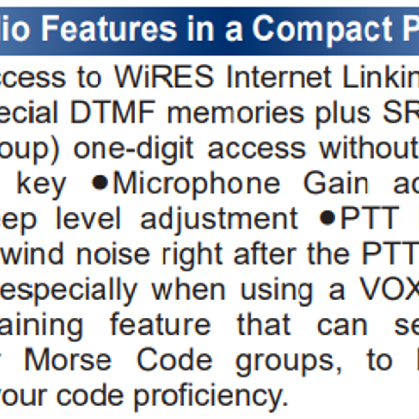Yaesu VX-6R 144/222/430 MHz 5W Radio dual band VHF UHF IPX7 