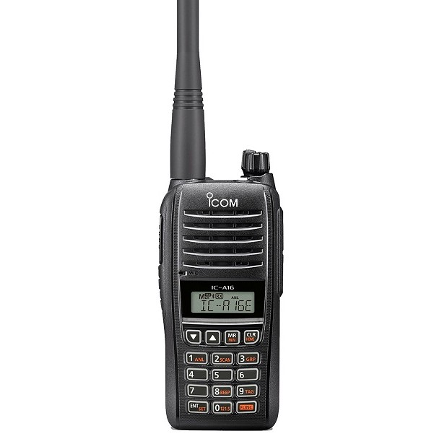 ICOM IC-A16B (con  Bluetooth) 200CH Memoria 6W Radio tierra-aire de 8,33/25 kHz Audio 1500 mW, IP67, MIL-STD-810-G, NOAA Alert  (A pedido por importación) Precio con iva incluido 2