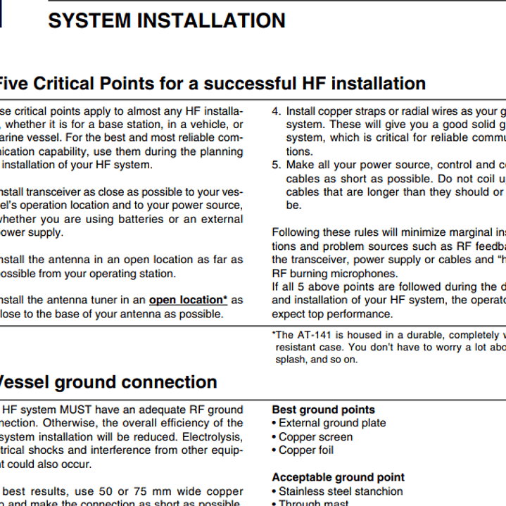 ICOM AT-141 Sintonizador antena para equipos HF Marinos Version 64 IPX6 Precio con iva incluido 12