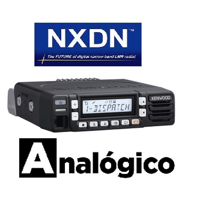 Kenwood NX-1800HNK2 UHF 400-470 Mhz 260CH NXDN Análogico 45W Radio móvil digital NXDN y analógico con pantalla de 10 caracteres Precio con iva incluido 1