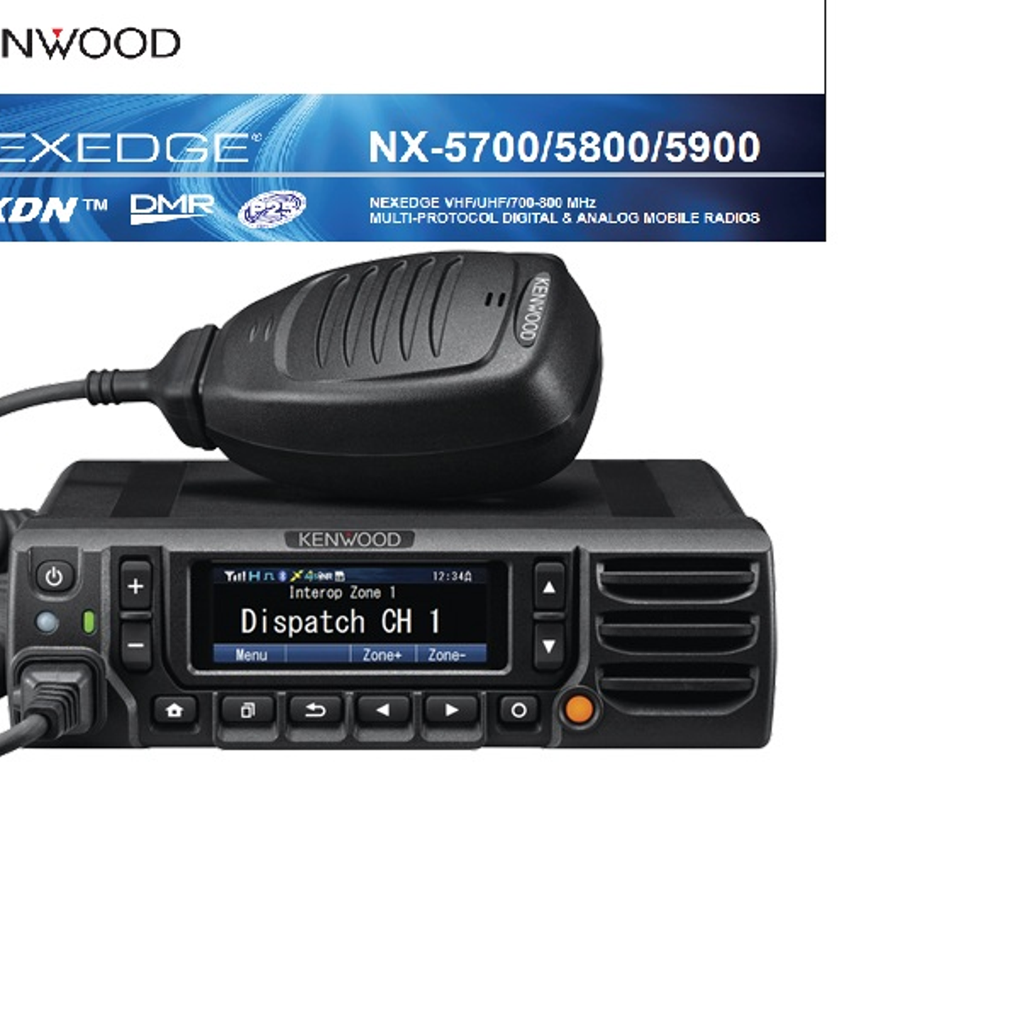 Kenwood NX-5800K UHF2 450-520 MHz 1024CH Digital NXDN™-P25-DMR-Analógico 45W Radio móvil base digital, Bluetooth, GPS, MicroSD, (Importación a pedido 4-6 semanas) Precio con iva incluido 1