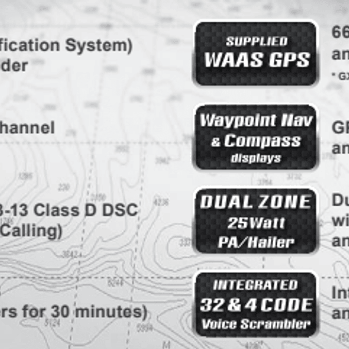 Standard Horizon GX-6000 Móvil Marino, Matrix, negro, Fixed Mount, VHF, 25W IPX8, MOB, GM, GPS Clase D, NOAA (Importación a pedido) Precio con iva incluido  4