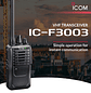 ICOM IC-F3003 VHF 136MHz–174 MHz 16CH Analogico 5W Radio Analogica IP54 y MIL-STD-810, Lone Worker Made in Japan Precio con iva incluido - Miniatura 2