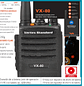 Vertex Standard VX-80 VHF 136-174 Mhz 16CH Analógico 5W Radio portátil original compacto y discreto Precio con iva incluido - Miniatura 1
