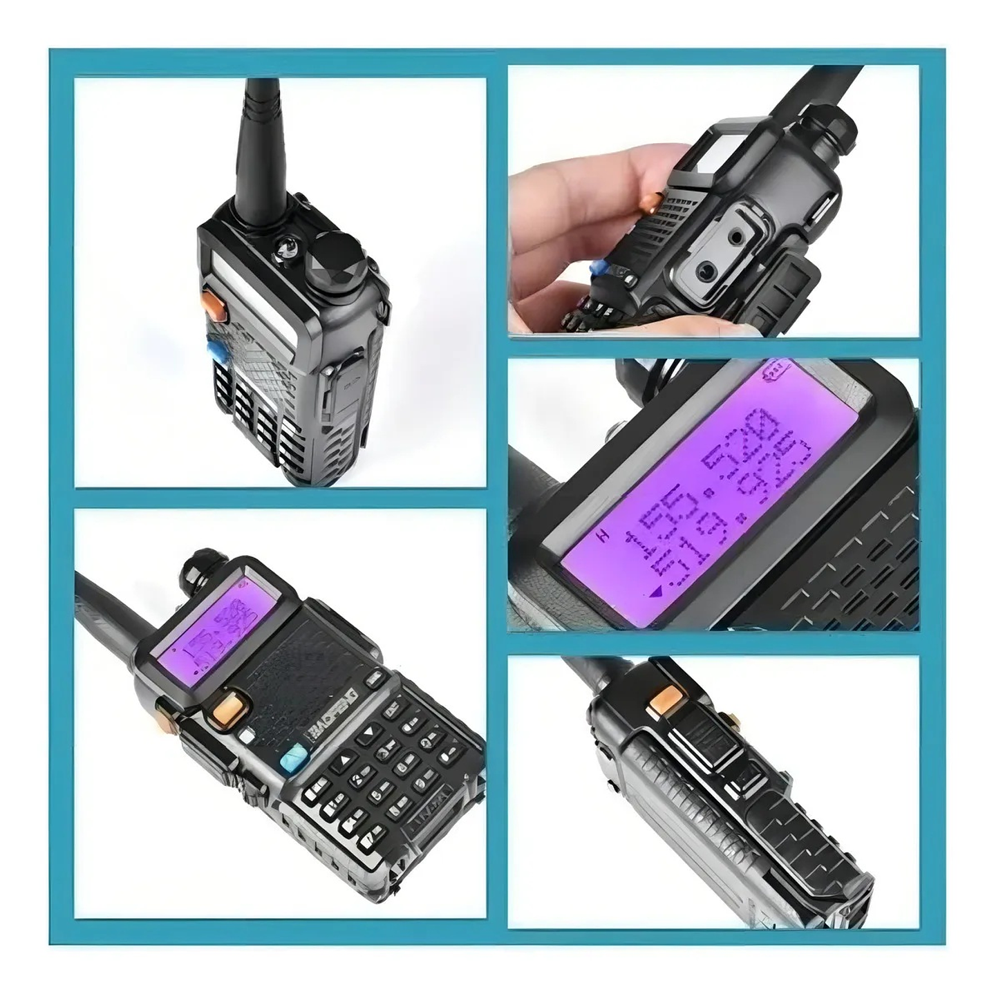 BAOFENG UV-5R VHF 136-174 Mhz/UHF 400-520 Mhz 128CH Analogico 4W Radio dual band portátil de dos vías programable con teclado Precio con iva incluido 14