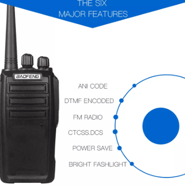 BAOFENG UV-6D VHF 136-174/UHF 400-470 Mhz 128CH Analogico 5W Radio de dos vías dual band ideal para uso comercial negocios y emprendimientos Precio con iva incluido 2