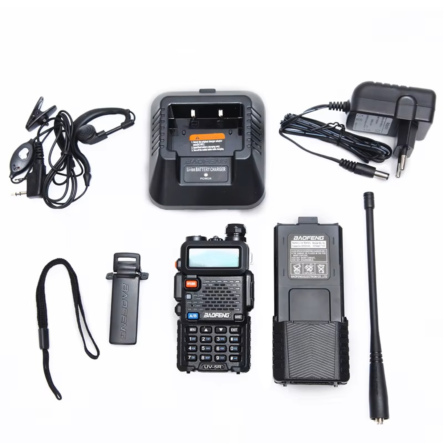 Baofeng UV-5R 3800mAh UHF 400-520 Mhz/VHF 136-174 Mhz 128CH Analogica 8W Radio dual band Precio con iva incluido 9
