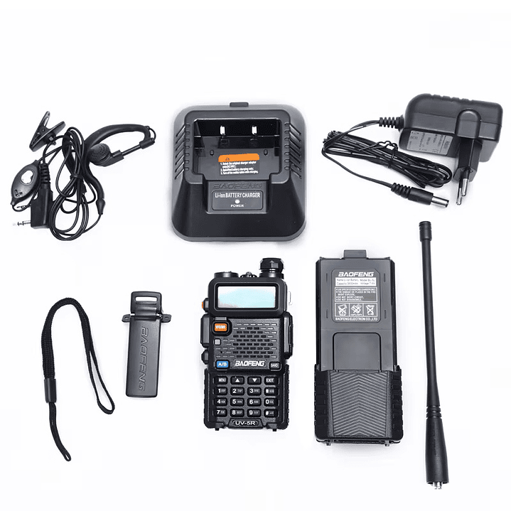 Baofeng UV-5R 3800mAh UHF 400-520 Mhz/VHF 136-174 Mhz 128CH Analogica 8W Radio dual band Precio con iva incluido 9