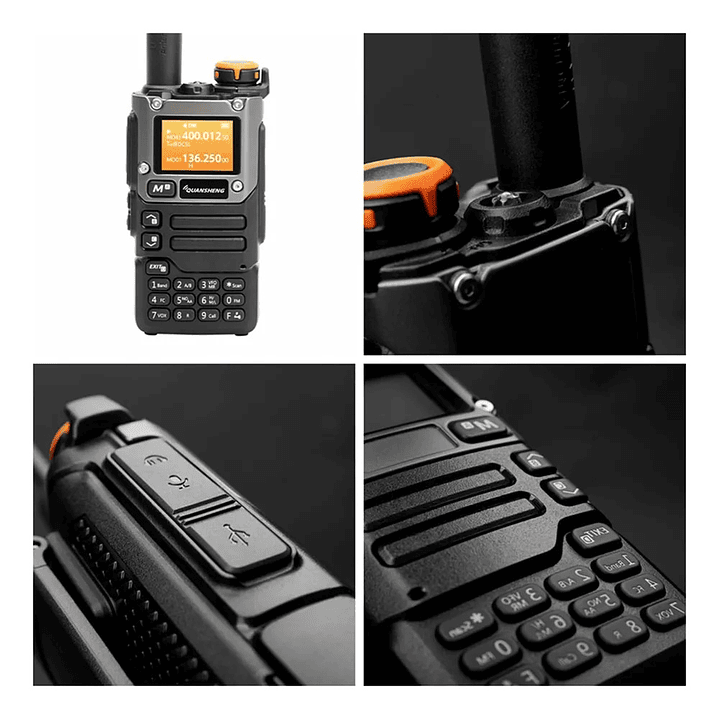 Quansheng UV-K6 50/76 108/135.9975 136/173.9975 174∽349.9975 350/399.9975 400/469.9975 470/599.9975 Radio Dualband VHF/UHF recibe frecuencia aérea y alertas meteorológicas Precio con iva incluido  18