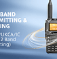 Quansheng UV-K6 50/76 108/135.9975 136/173.9975 174∽349.9975 350/399.9975 400/469.9975 470/599.9975 Radio Dualband VHF/UHF recibe frecuencia aérea y alertas meteorológicas Precio con iva incluido  - Miniatura 5