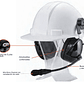 COMKIT CK-RAN3000HM Incluye QDC-M1 para Motorola de dos pines Diadema de alto ruido para cascos de seguridad MSA con supresor de ruido y boom flexible Precio con iva incluido - Miniatura 1
