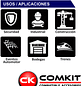 COMKIT CK-RAN3000HM Incluye QDC-K1 para Kenwood Diadema de alto ruido para cascos de seguridad MSA con supresor de ruido y boom flexible Precio con iva incluido - Miniatura 5