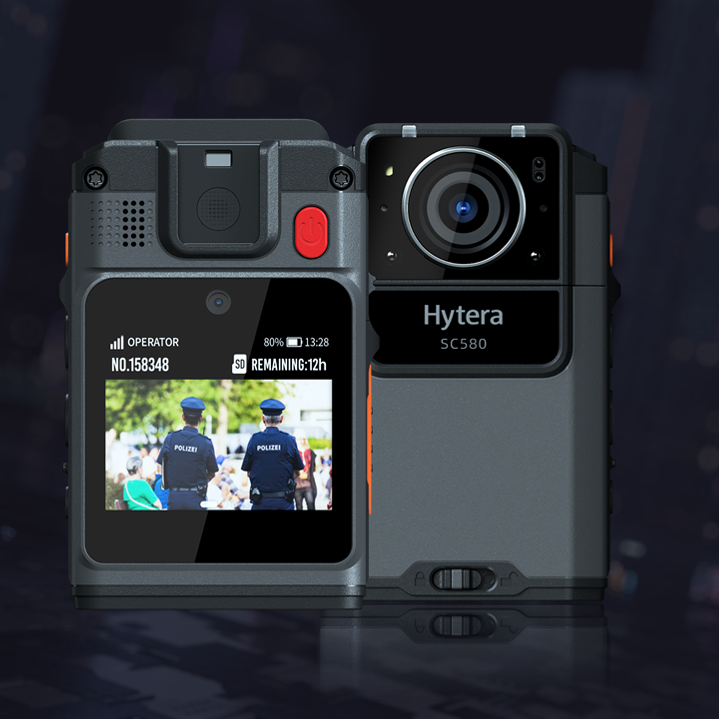Hytera SC580 Bodycam 64GB y Radio PoC 4G 121°-150° IP68 158gr BT5.1 GPS Wifi Simcard Pre/Post Grabado de vídeo Vídeo Cifrado AES256 12 Horas grabación continua Cumple ley 21659 Precio con iva incluido 12