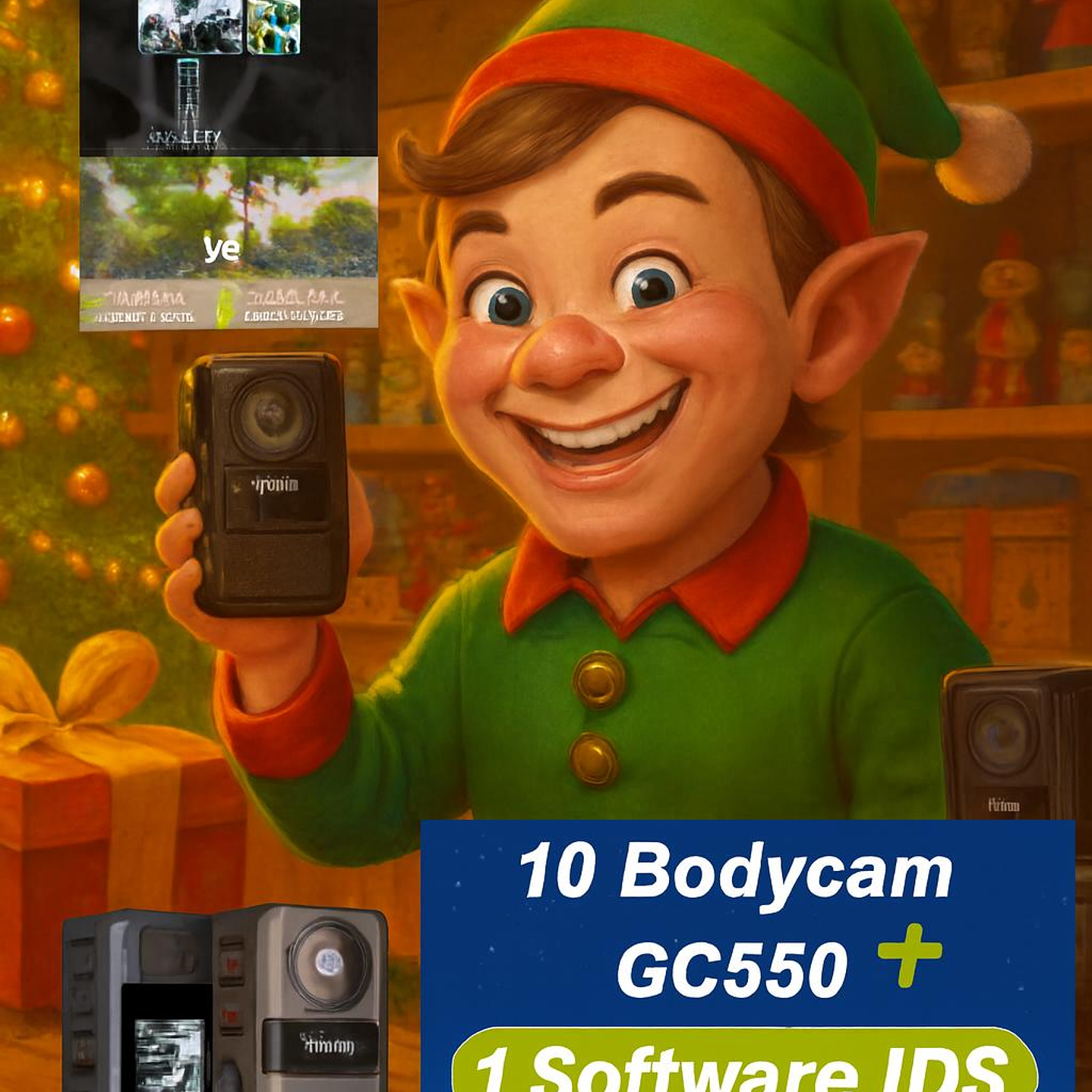 Hytera GC550 (10 unidades) + IDS Bodycam 64GB 150° AES256 USB Tipo C IP67 9hr trabajo continuo CUMPLE Ley 21659 Seguridad Privada Precio con iva incluido 1