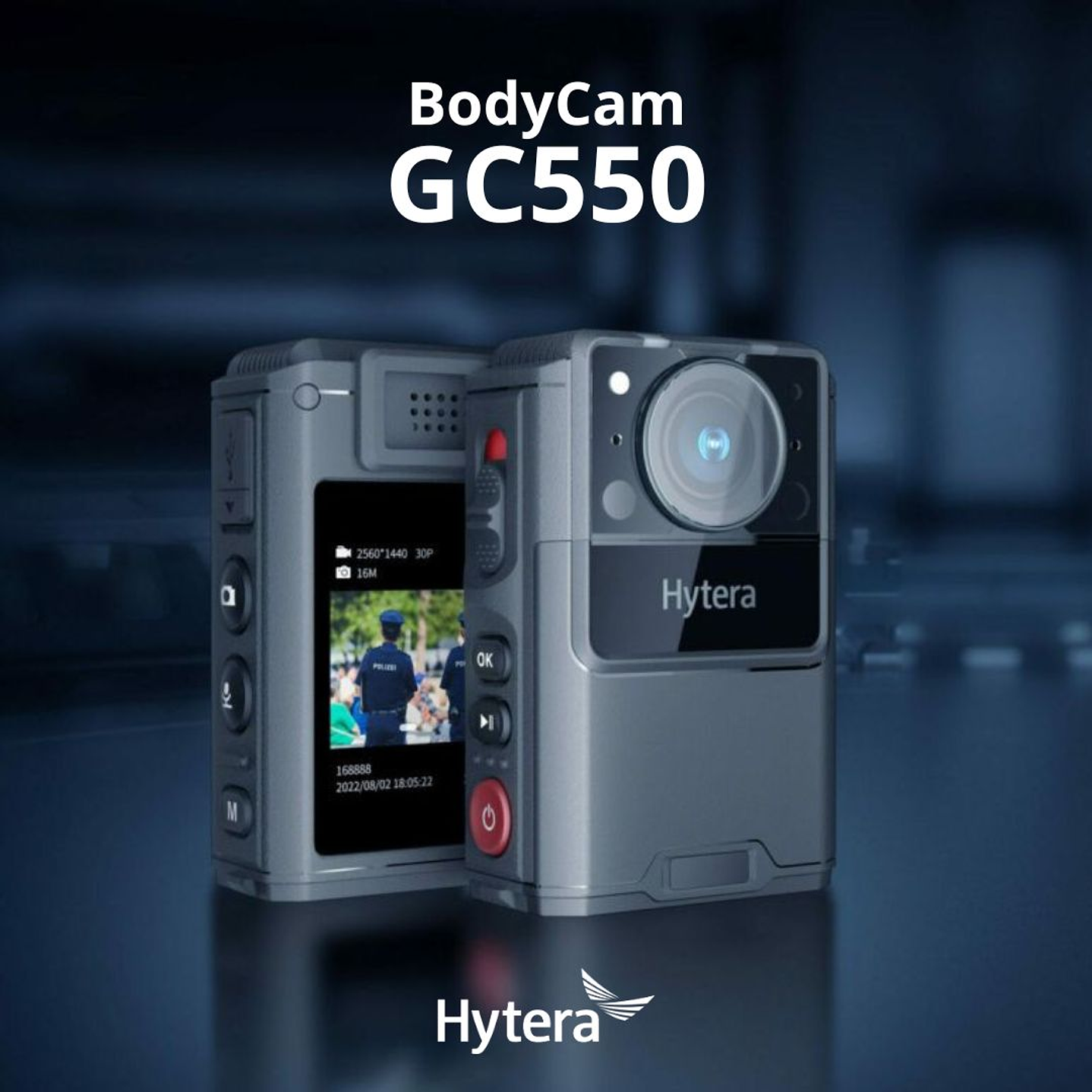 Hytera GC550 (10 unidades) + IDS Bodycam 64GB 150° AES256 USB Tipo C IP67 9hr trabajo continuo CUMPLE Ley 21659 Seguridad Privada Precio con iva incluido 6