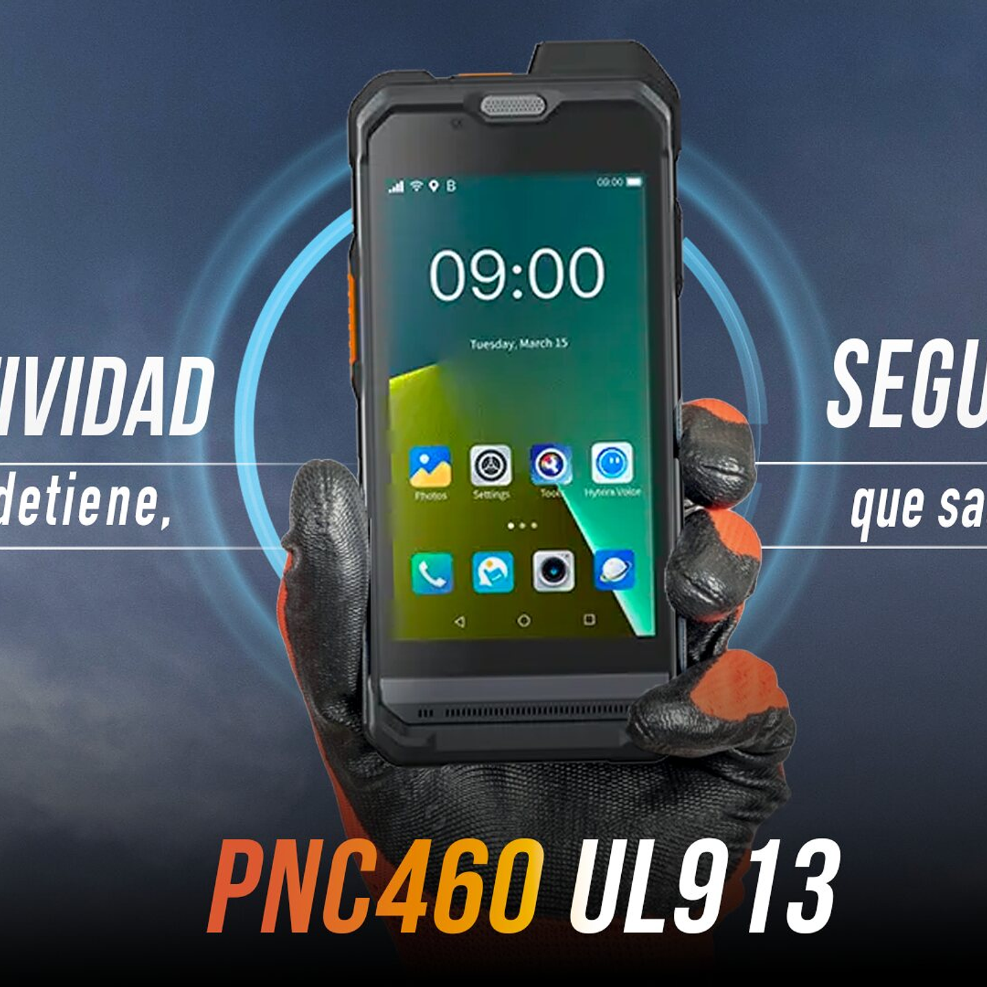 Hytera PNC460 UL913 Smartphone Intrínseco Class I, II, III; Division 1;  Groups A–G; T4 and -20°C to +60°C d for hazardous locations with potentially  explosive gas and combustible dust Precio con iva 44