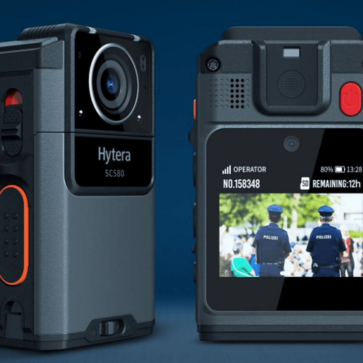 10 Hytera SC580 Bodycam +IDS 64GB y Radio PoC 4G 121°-150° IP68 158gr BT5.1 GPS Wifi Simcard Pre/Post Grabado de vídeo Vídeo Cifrado AES256 12 Horas grabación continua Cumple ley 21659 Precio con iva 5