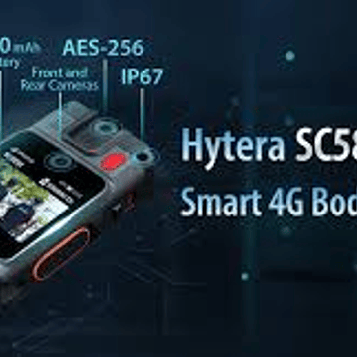 10 Hytera SC580 Bodycam +IDS 64GB y Radio PoC 4G 121°-150° IP68 158gr BT5.1 GPS Wifi Simcard Pre/Post Grabado de vídeo Vídeo Cifrado AES256 12 Horas grabación continua Cumple ley 21659 Precio con iva 20