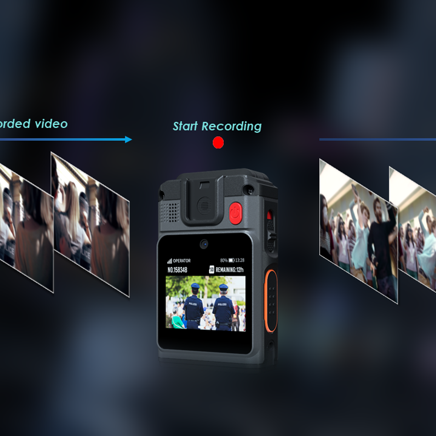 10 Hytera SC580 Bodycam +IDS 64GB y Radio PoC 4G 121°-150° IP68 158gr BT5.1 GPS Wifi Simcard Pre/Post Grabado de vídeo Vídeo Cifrado AES256 12 Horas grabación continua Cumple ley 21659 Precio con iva 46