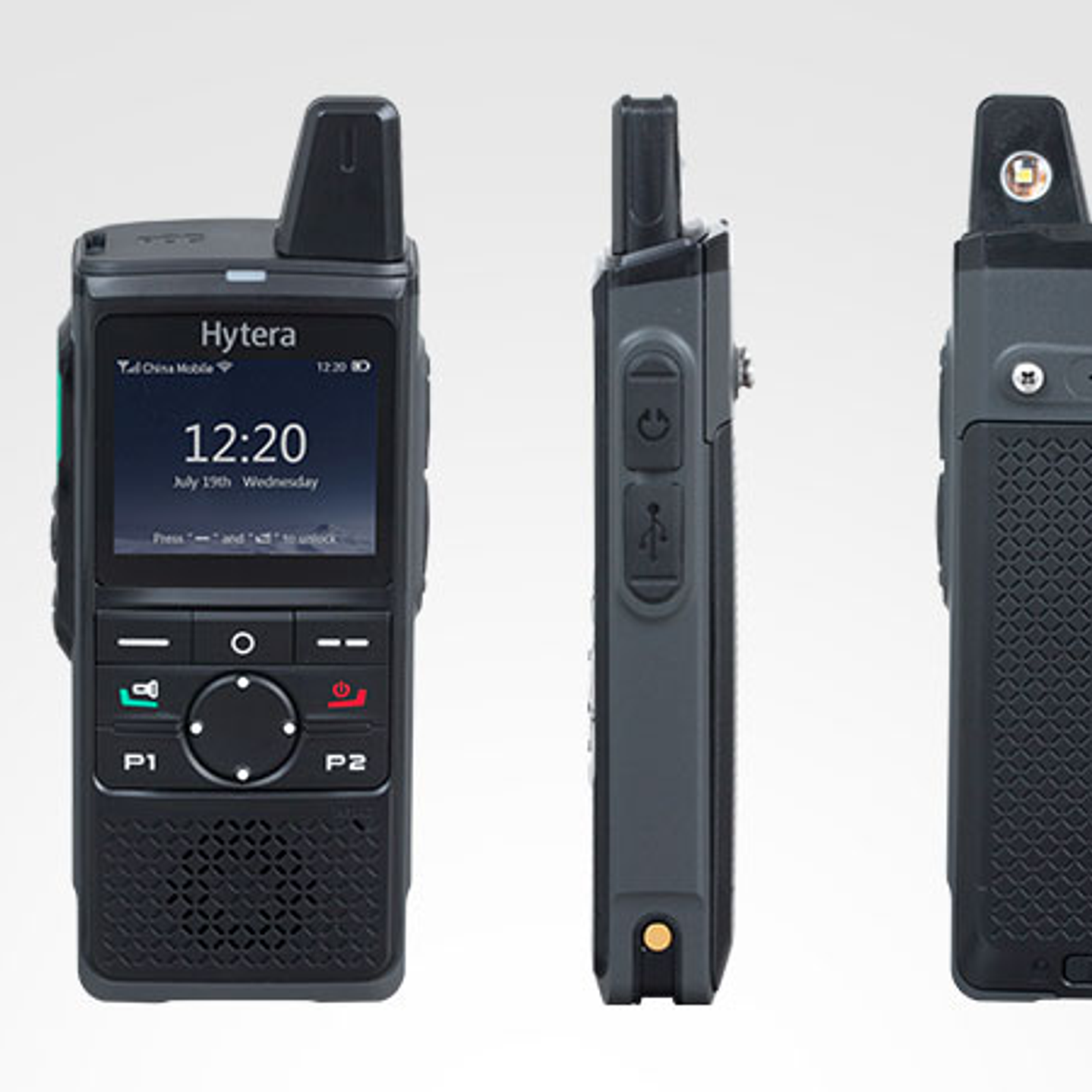 10 Hytera PNC360S + 10 EHS26R Auriculares + PoC Radio PTT sobre celular duradero y confiable para las condiciones más difíciles 22