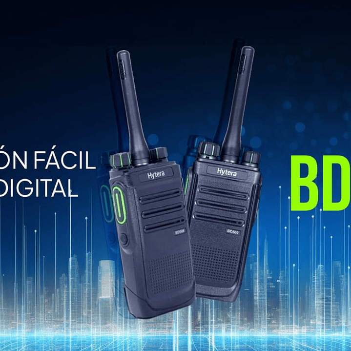 (Compra 20 y lleva 22) Hytera BD506 UHF1 410-480 Mhz 48CH DMR Tier II 4W Radio digital y analógica con cancelación de ruido sin pantalla Precio con iva incluido- COPIAR 6