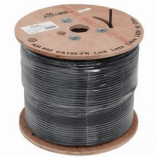 Comkit RG-58U-REEL Carrete de 305 mts de cable coaxial 1/4” Multifilar flexible 101pF/m 50Ω 66% 130Ω/Km >90dB 3.0KVms 41GHz 2.5Kw Precio con iva incluido