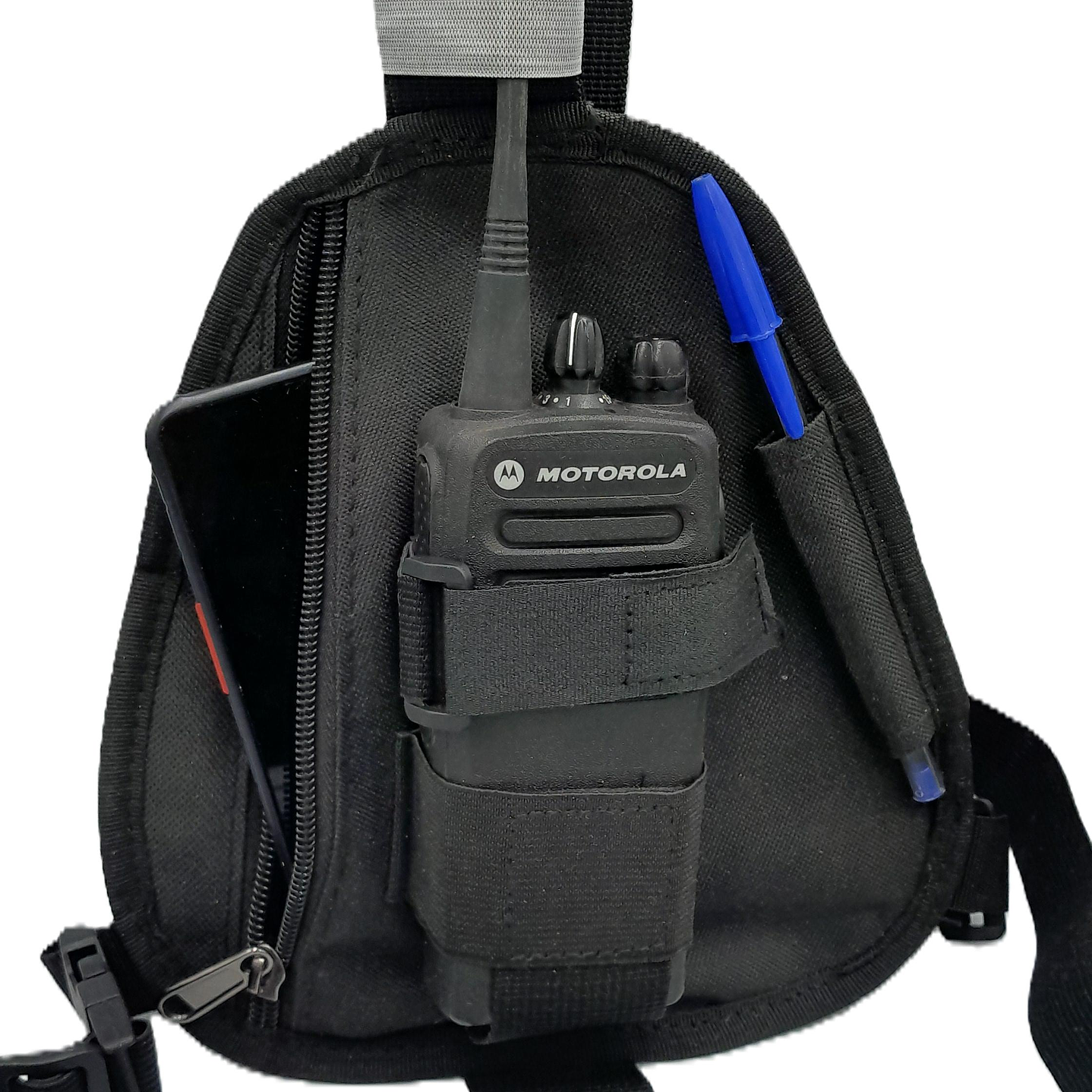 Genérico 0166063053 Pechera con porta-radio antena, porta lápiz con cierre para guardar cosas Precio con iva incluido 1