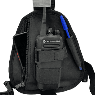 Genérico 0166063053 Pechera con porta-radio antena, porta lápiz con cierre para guardar cosas Precio con iva incluido