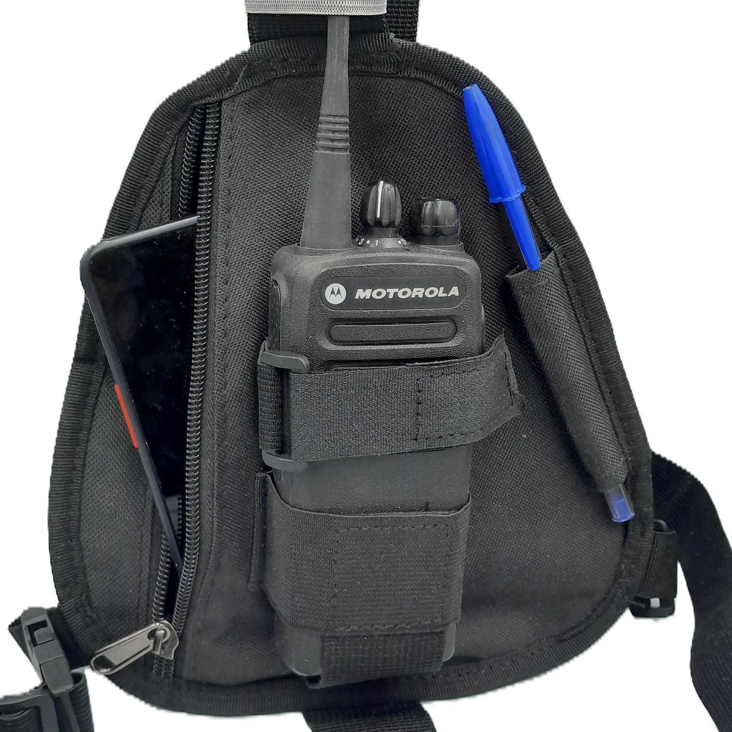 Genérico 0166063053 Pechera con porta-radio antena, porta lápiz con cierre para guardar cosas Precio con iva incluido 4