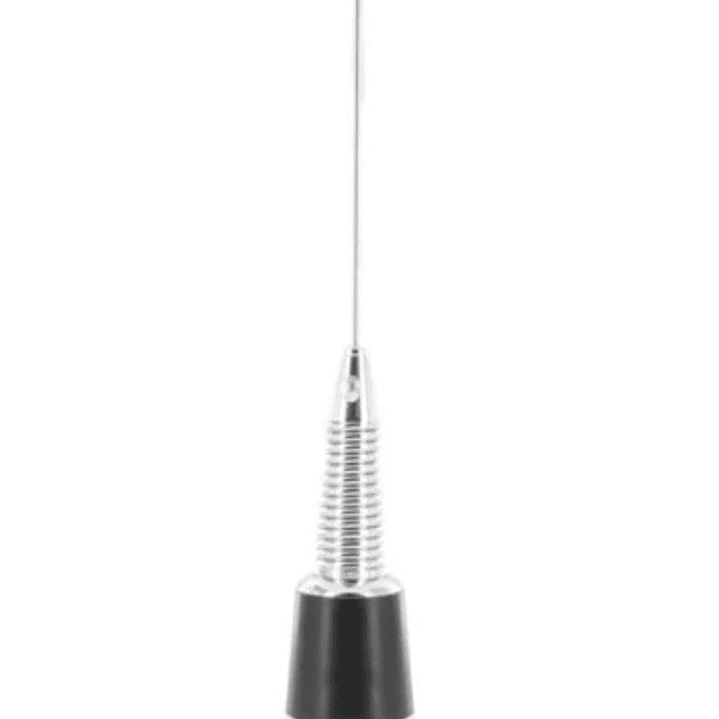 COMKIT CK-MV150 Antena móvil VHF 5/8 de onda de 3 dB de ganancia. Rango 136 a 174MHz, con base para montaje NMO. Incluye resorte Precio con iva incluido