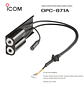 ICOM OPC-871 Cable adaptador para auriculares para móviles aéreos IC-A120 IC-A120E IC-A110 (Importación 4-6 semanas) Precio con iva incluido - Miniatura 1